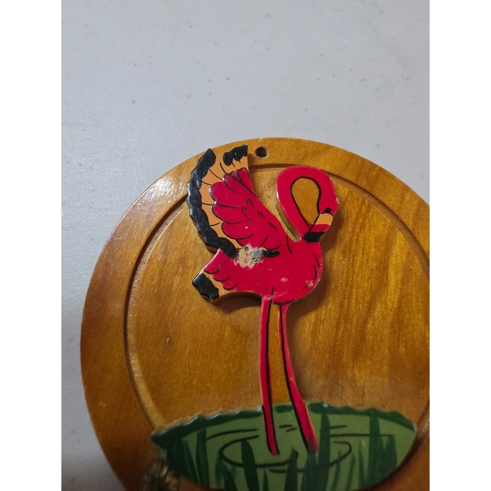 Vintage St. Petersburg Florida Key Holder Flamingo Wall Hook READ